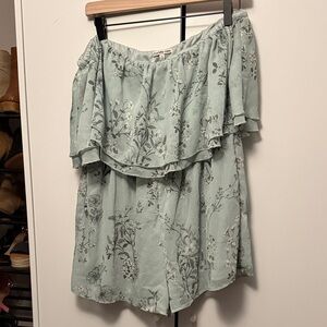 Charlotte Russe Floral Off-Shoulder romper